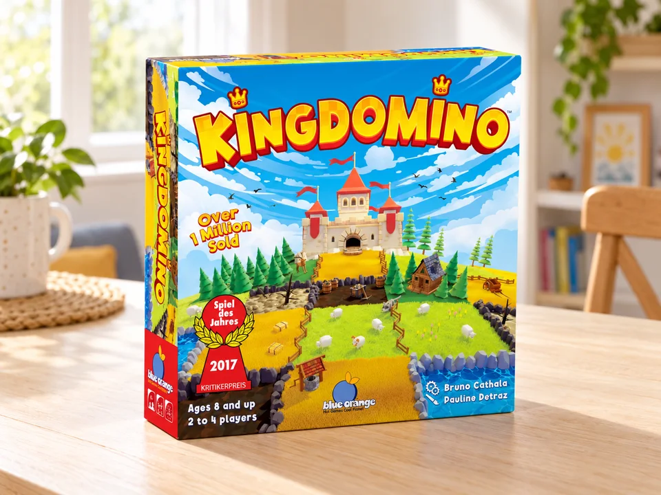 Kingdomino, version classique, mise en scène illustrée