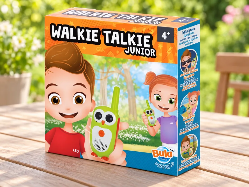 Talkies-walkies Junior TW03, mise en scène illustrée