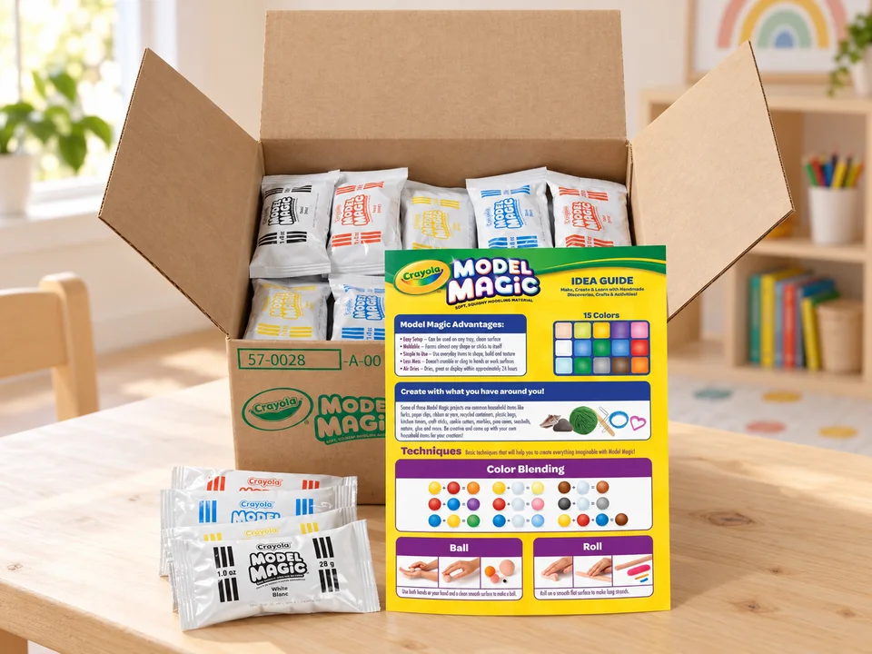 Model Magic 30 sachets, 15 couleurs, 570028, mise en scène illustrée