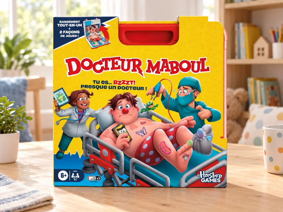Docteur Maboul G0951101, mallette à deux modes, mise en scène illustrée