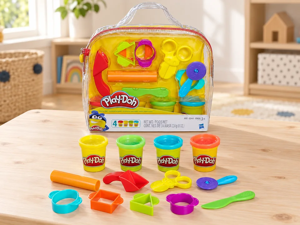 Play-Doh Mon Premier Kit B1169, mise en scène illustrée