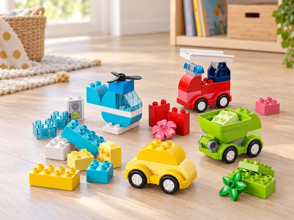 LEGO DUPLO 10474 Les véhicules créatifs, mise en scène illustrée