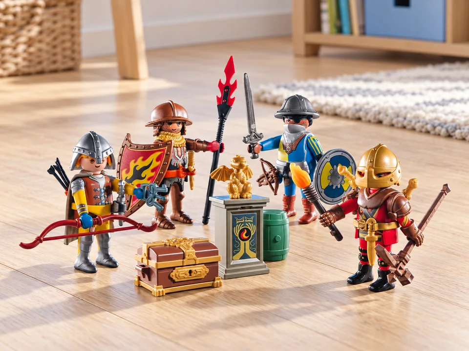 Playmobil My Figures Chevaliers Novelmore 71487, mise en scène illustrée