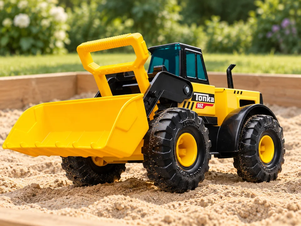 Tonka Steel Classics Chargeur frontal, mise en scène illustrée